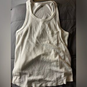 SO knit tank top | size: medium loose fitting,, cute as a cover up for summer!!